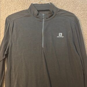 Salomon Gray Quarter-Zip Pullover